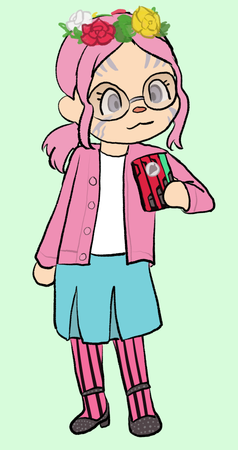 Commissioned portrait of an Animal Crossing villager character