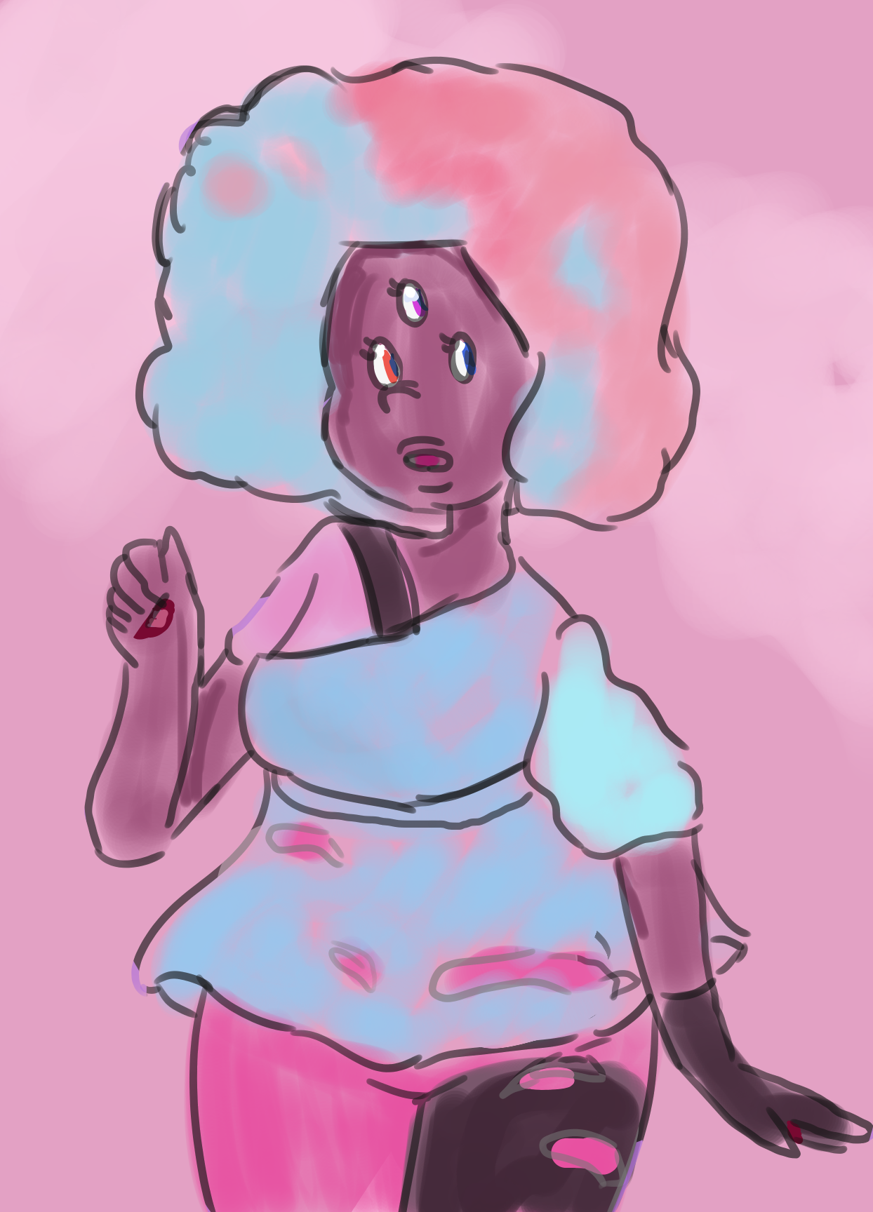 Fanart of Raw Garnet from Steven Universe